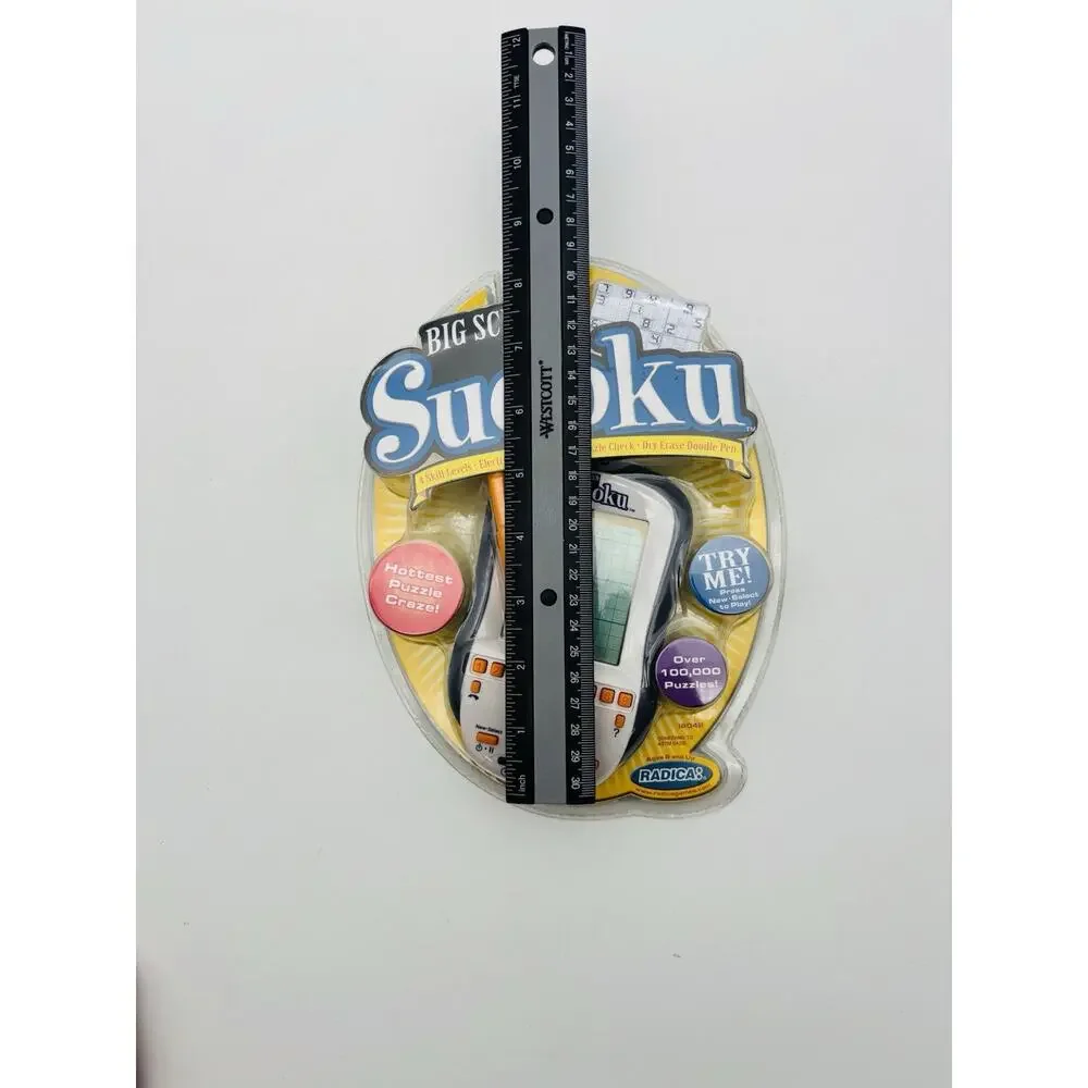 Radica Big Screen Sudoku Handheld Electronic Game Brand New Factory Sealed 2005